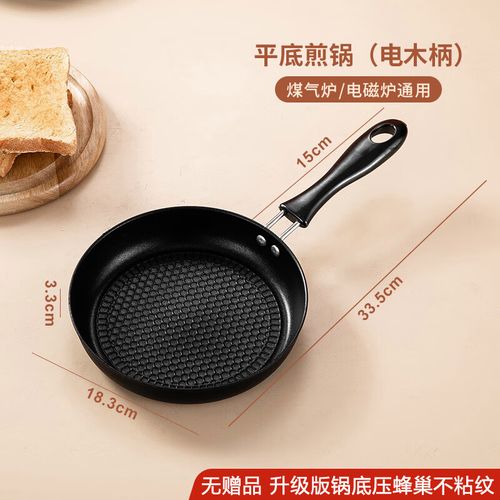 小巧實用 18cm四孔煎鍋，家庭早餐的不粘神器